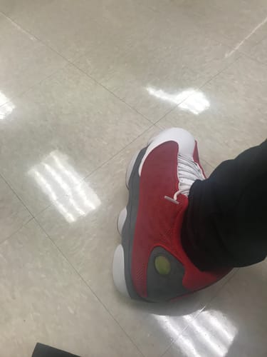 Customer photo review of Air Jordan 13 Retro 'Red Flint'