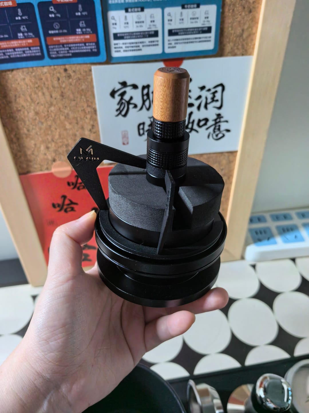 Customer photo review of Geared Spinning WDT Tool - Espresso Distribution - MUVNA