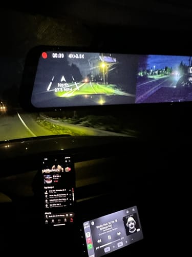 Customer photo review of WOLFBOX G900 4K+2.5K Touch Screen Parking Monitoring Dash Cam Smart Mirror