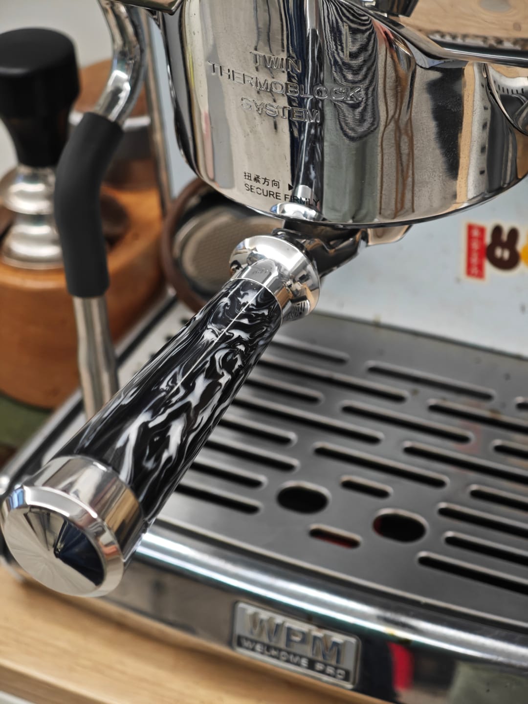 Customer photo review of Italian Handle Bottomless Portafilter 51/54/58mm - MUVNA