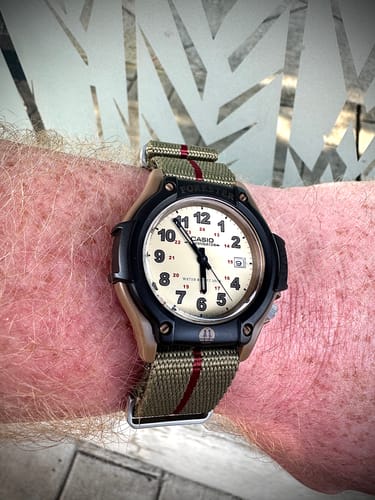 Customer photo review of Five Eye Nylon Watch Strap - Stripe