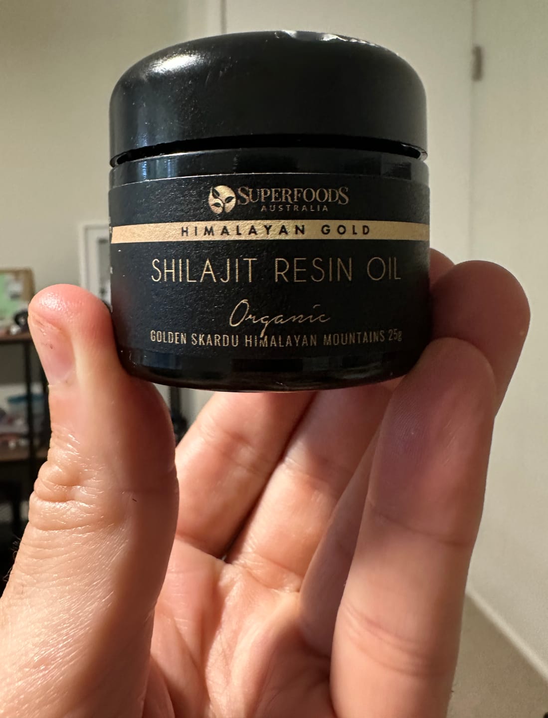 Customer photo review of Shilajit Resin Oil Himalayan Gold