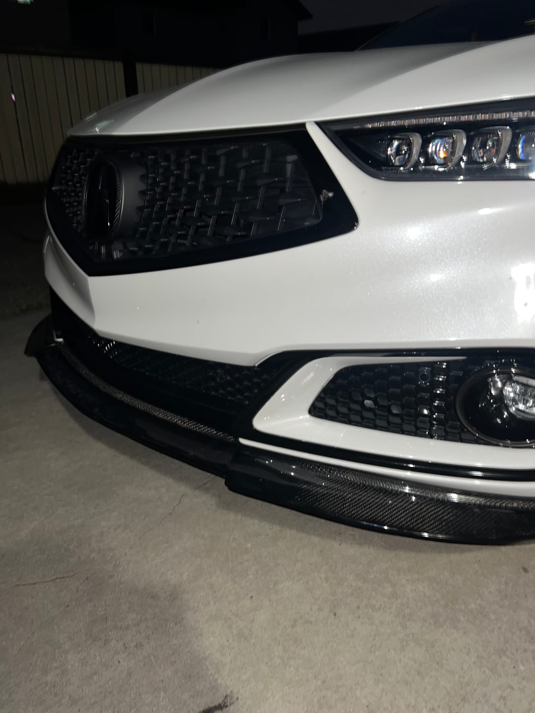 Customer photo review of 2017-2020 TLX Aspec carbon fiber  Front Lip