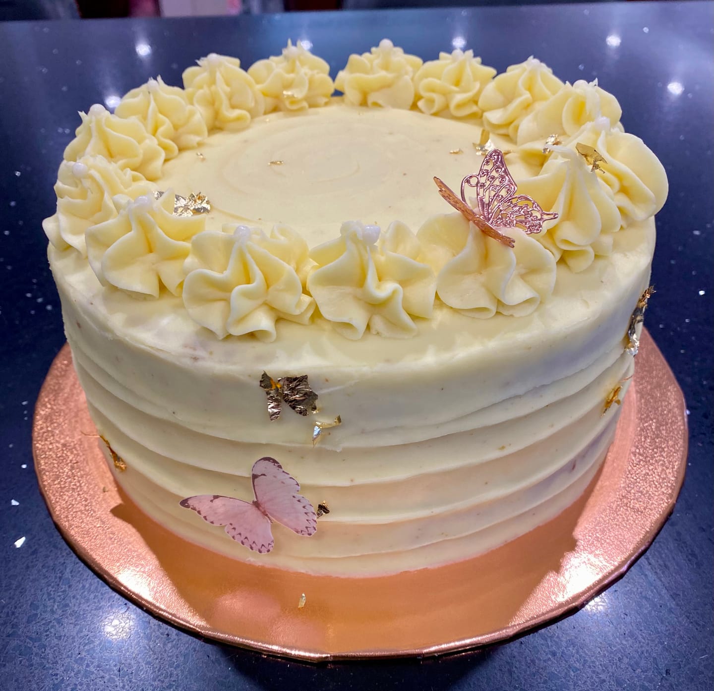 Customer photo review of Pastel Pink Edible Wafer Butterflies - Medium - 32pcs