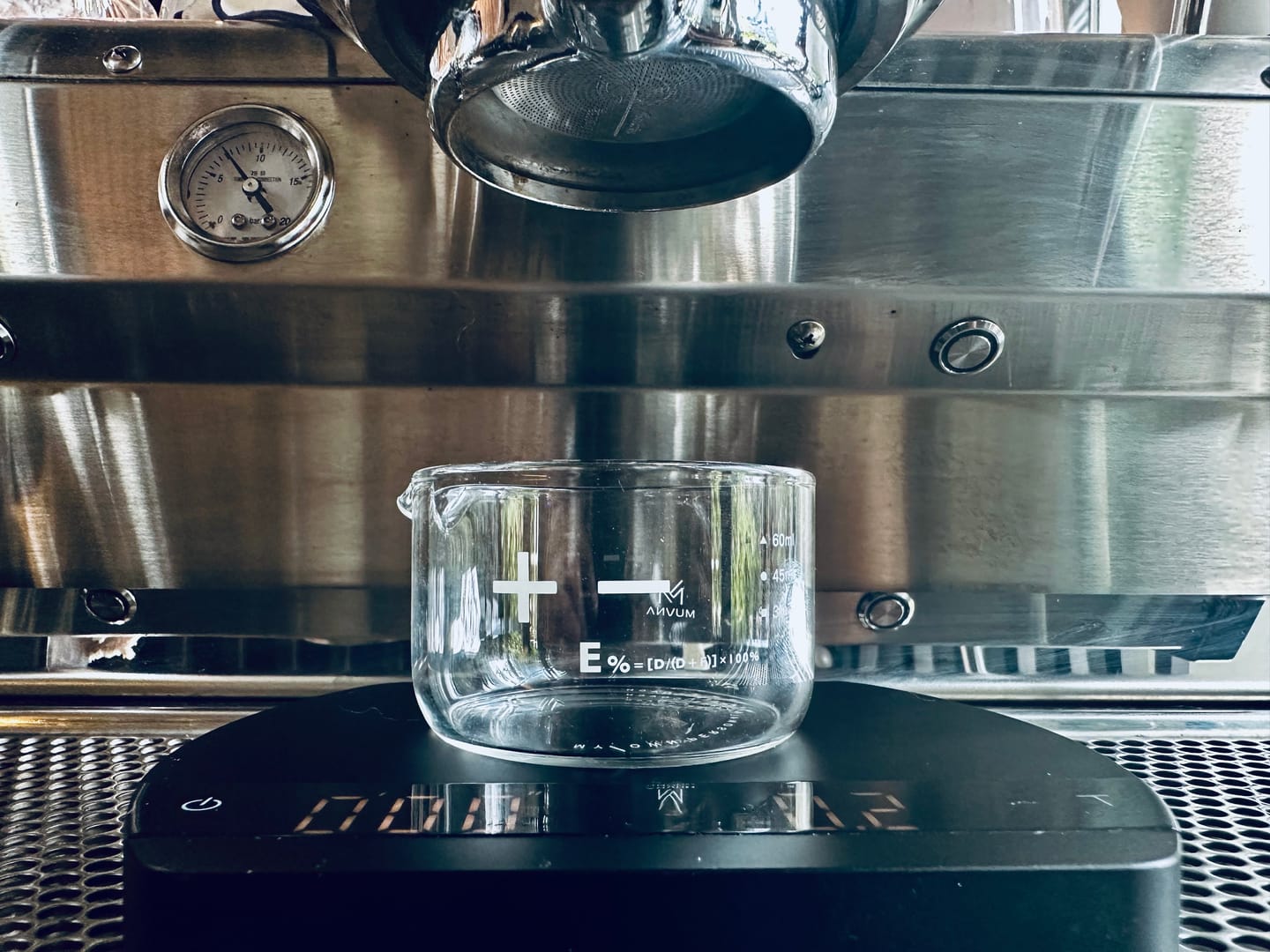 Customer photo review of Espresso Shot Glass with Measuring Scale - MUVNA