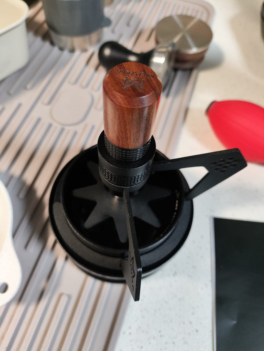 Customer photo review of Geared Spinning WDT Tool - Espresso Distribution - MUVNA