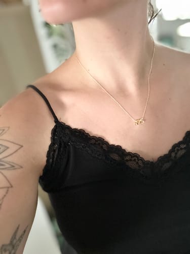 Customer photo review of Herz Duo Buchstabenkette