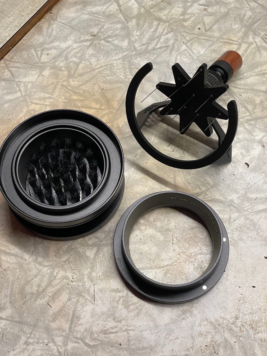 Customer photo review of Geared Spinning WDT Tool - Espresso Distribution - MUVNA