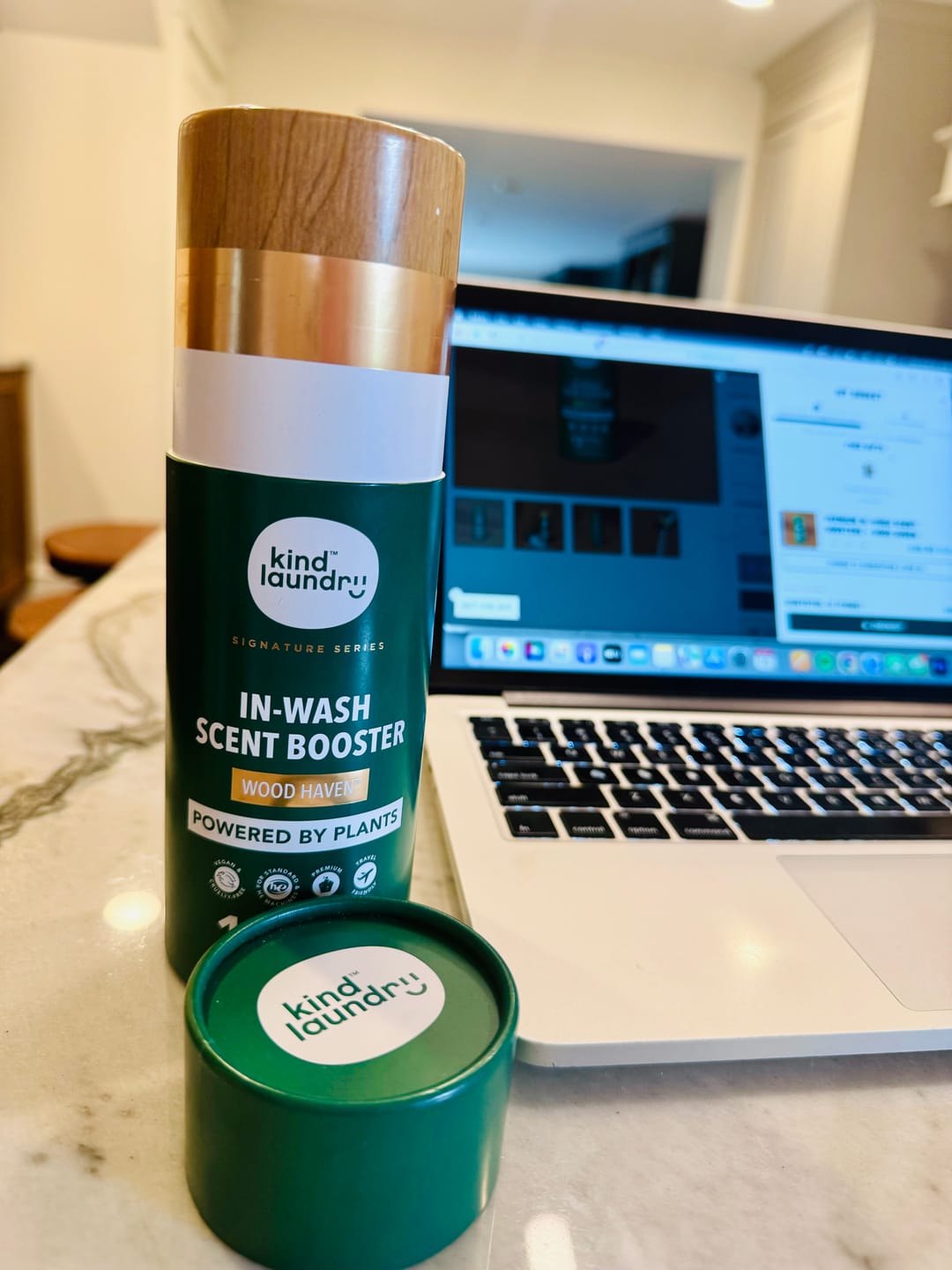 Customer photo review of Premium In-Wash Scent Boosters - Wood Haven
