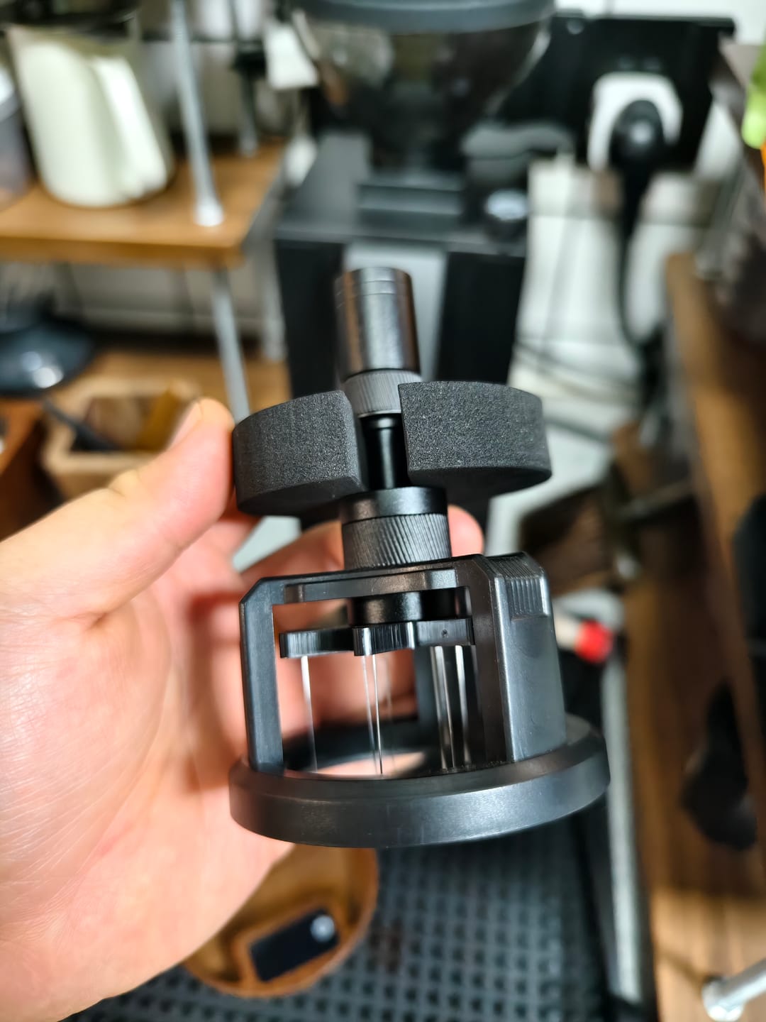 Customer photo review of Geared Spinning WDT Tool - Espresso Distribution - MUVNA