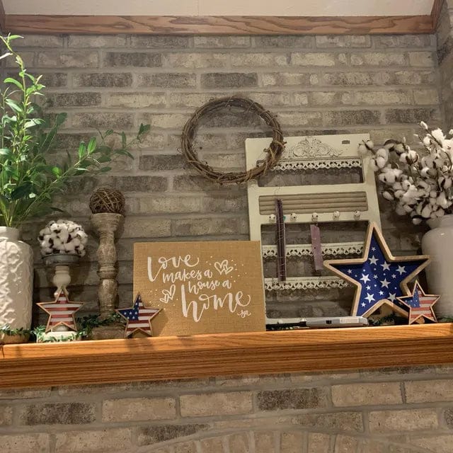 Customer photo review of Patriotic Wooden Decorative Stars