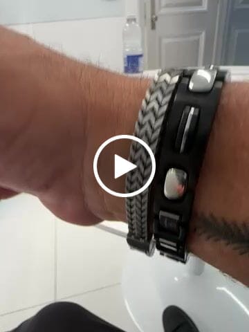 Customer video review of Double Franco Link Matte Bracelet