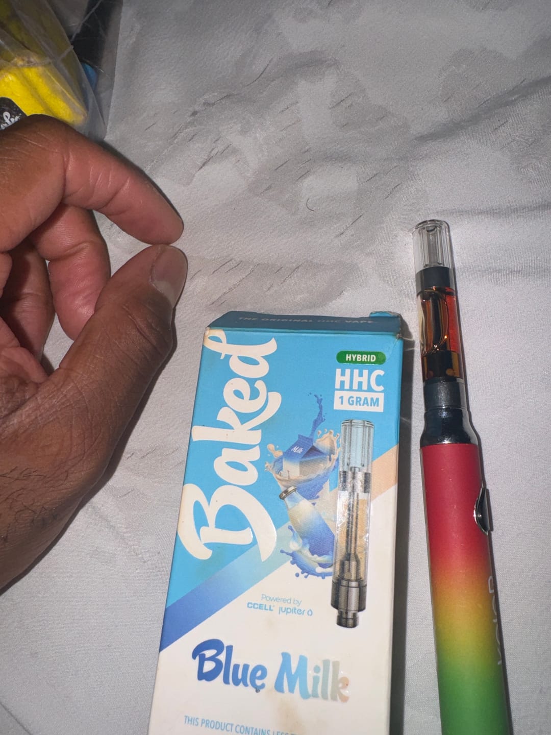 Customer photo review of Baked 1 Gram HHC Cartridge (Easy Add to Cart)
