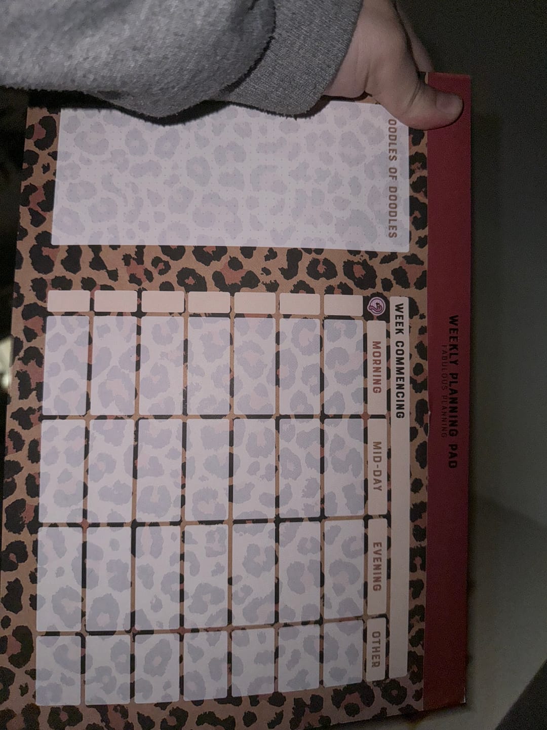 Customer photo review of A4 - Yearly Planning Pad - Exotic Leopard