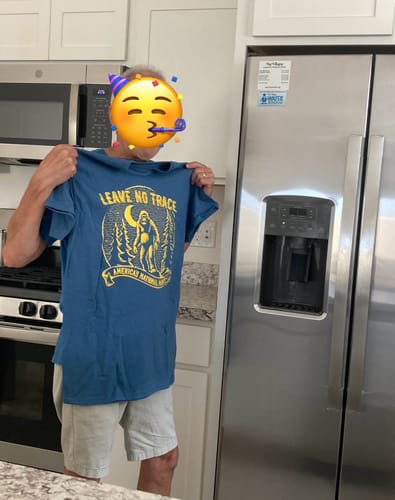 Customer photo review of Leave No Trace Bigfoot Vintage Tee