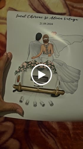 Kundenbewertung mit Video zu "Just Married" - Personalisiertes Poster als Geldgeschenk