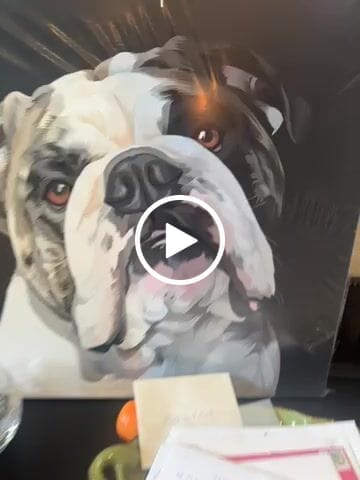 Customer video review of Pet Art Canvas Wrap