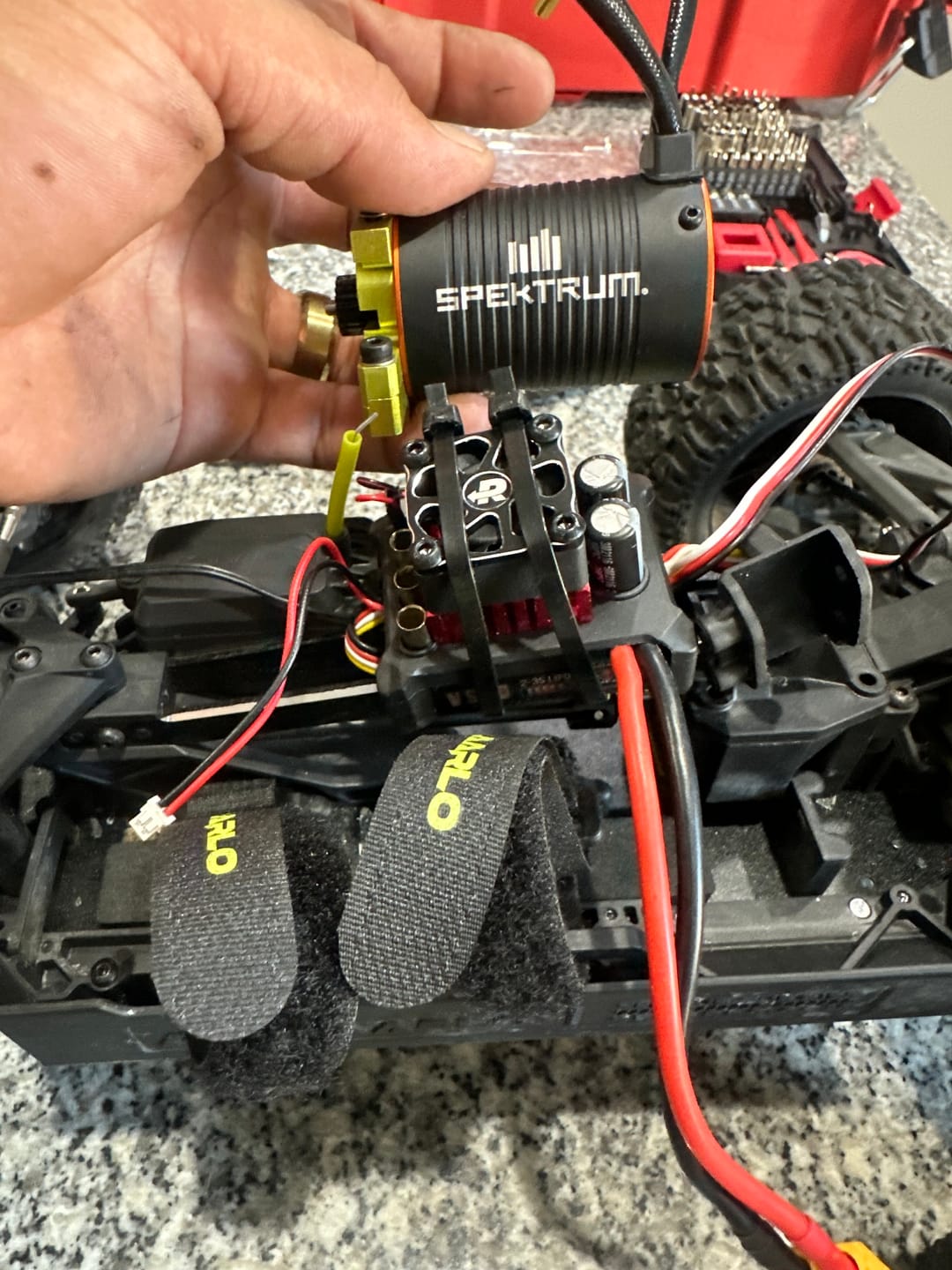 Customer photo review of Adjustable Motor Mount For RZ001