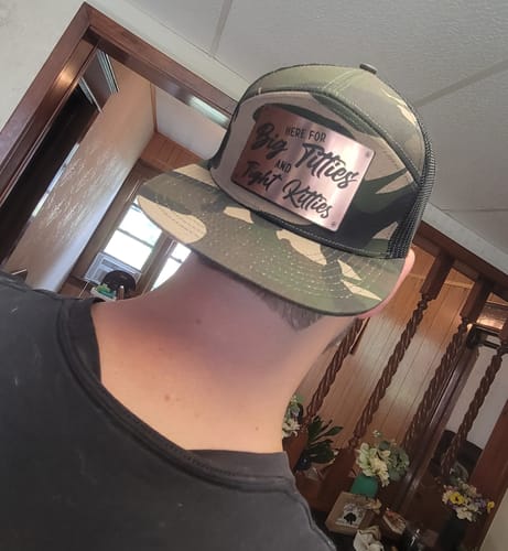 Customer photo review of Tight Kitties Brushed Copper Snapback Hat