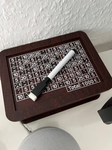 Customer photo review of Sparschwein aus Holz mit Zähler