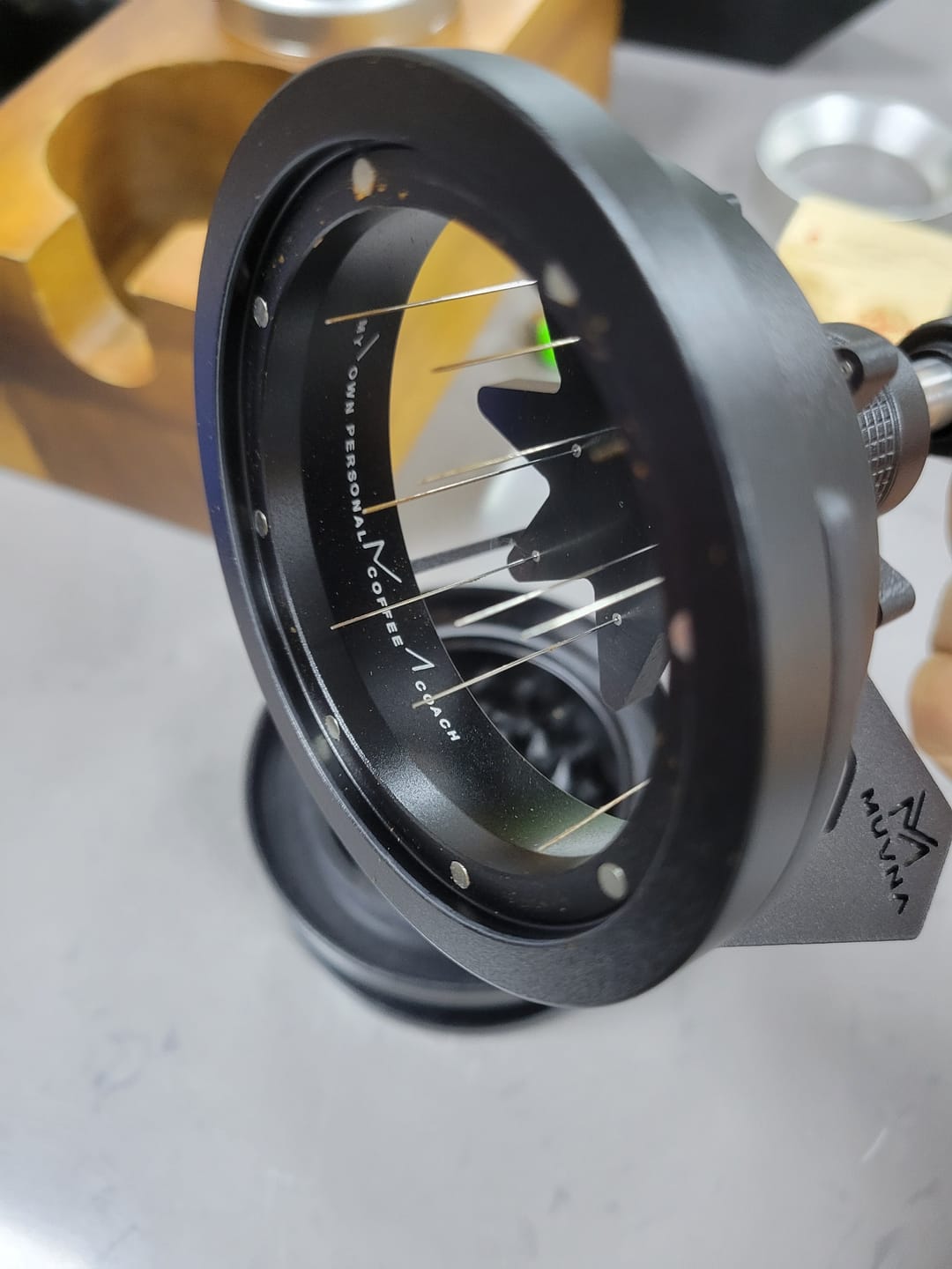Customer photo review of Geared Spinning WDT Tool - Espresso Distribution - MUVNA