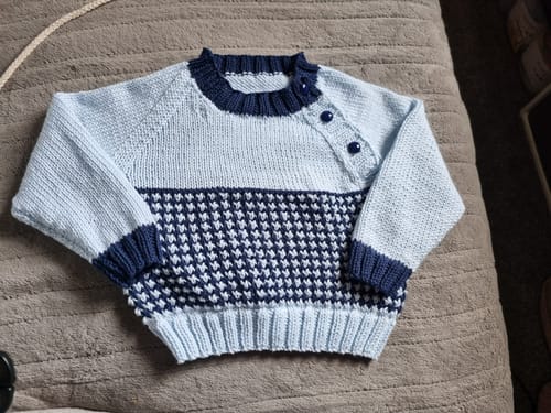 Customer photo review of Baby Mystery Knitting Box