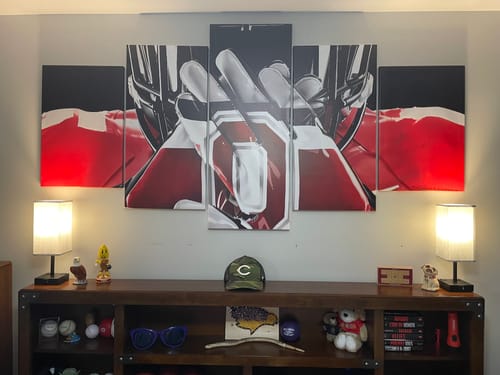Customer photo review of Ohio State Buckeyes Wall Art | Canvas Decor Framed