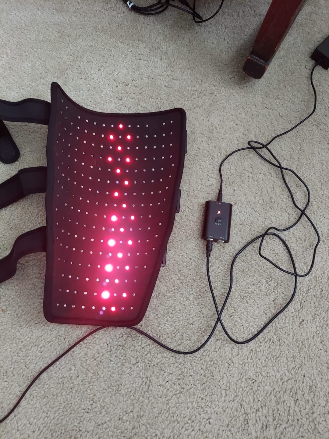 Customer photo review of RLB BlinkRecover - Red Light Therapy Leg Wrap Pro
