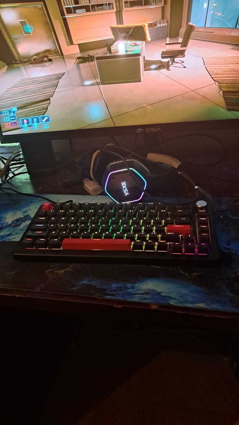 Customer photo review of DrunkDeer A75 Pro Wired Actuation Distance Adjustable Magnetic Switch Keyboard