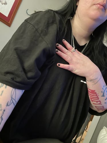 Customer photo review of Infinity Fidget Ring Adjustable