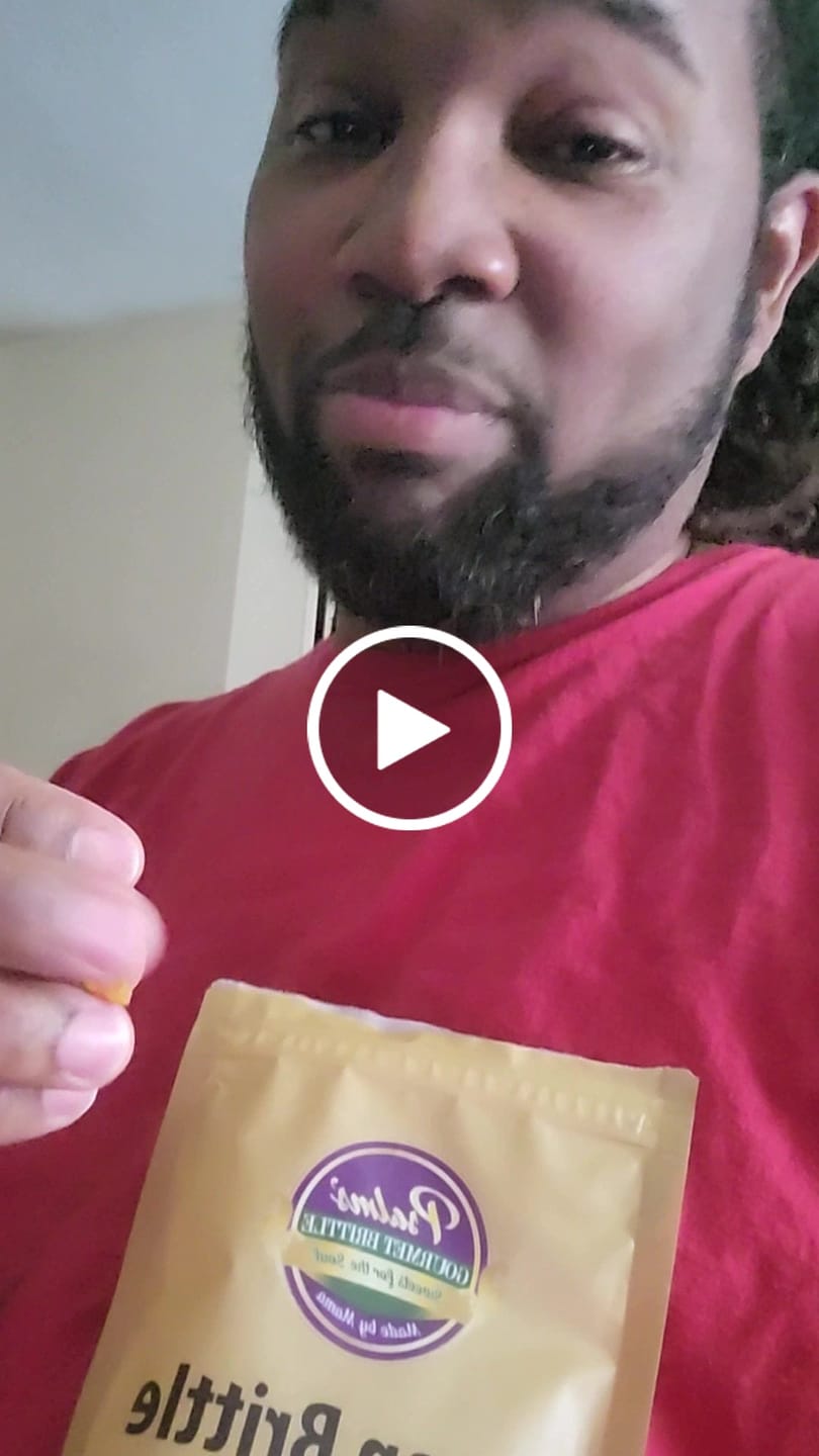Customer video review of Pecan Brittle