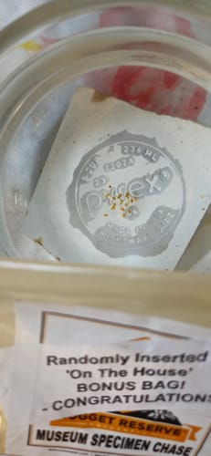 Customer photo review of BONUS 'on the house' SPECIMEN Gold Bag
