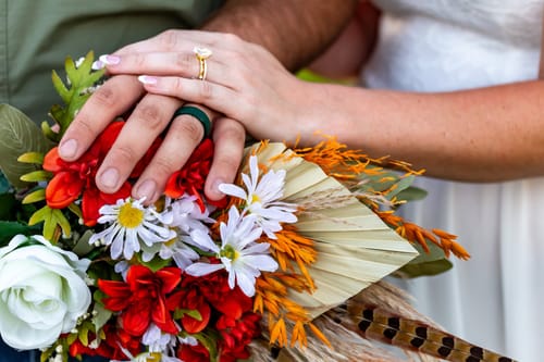 Customer photo review of Louily Bright Yellow Gold Oval Cut Wedding Ring Set In Sterling Silver