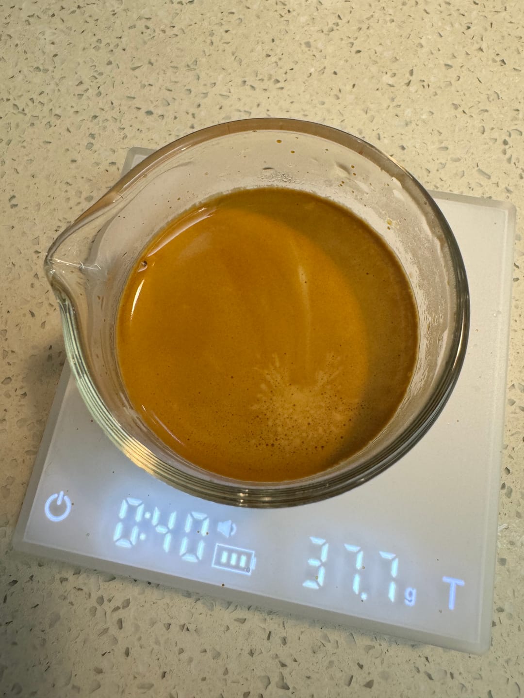 Customer photo review of Espresso Shot Glass with Measuring Scale - MUVNA