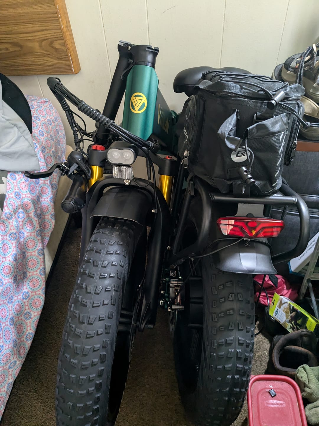 Customer photo review of I7 Pro Folding Full Suspension Electric Bike