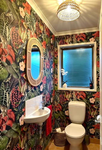 Customer photo review of Amazon Reverie Wallpaper - 2 colours