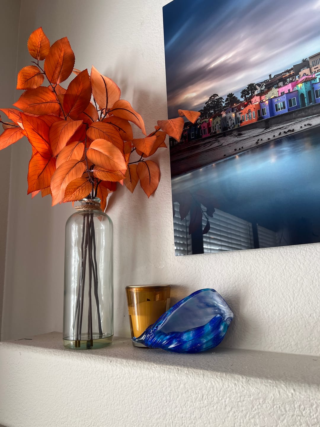 Customer photo review of Glass Seashell with Cremation Ash