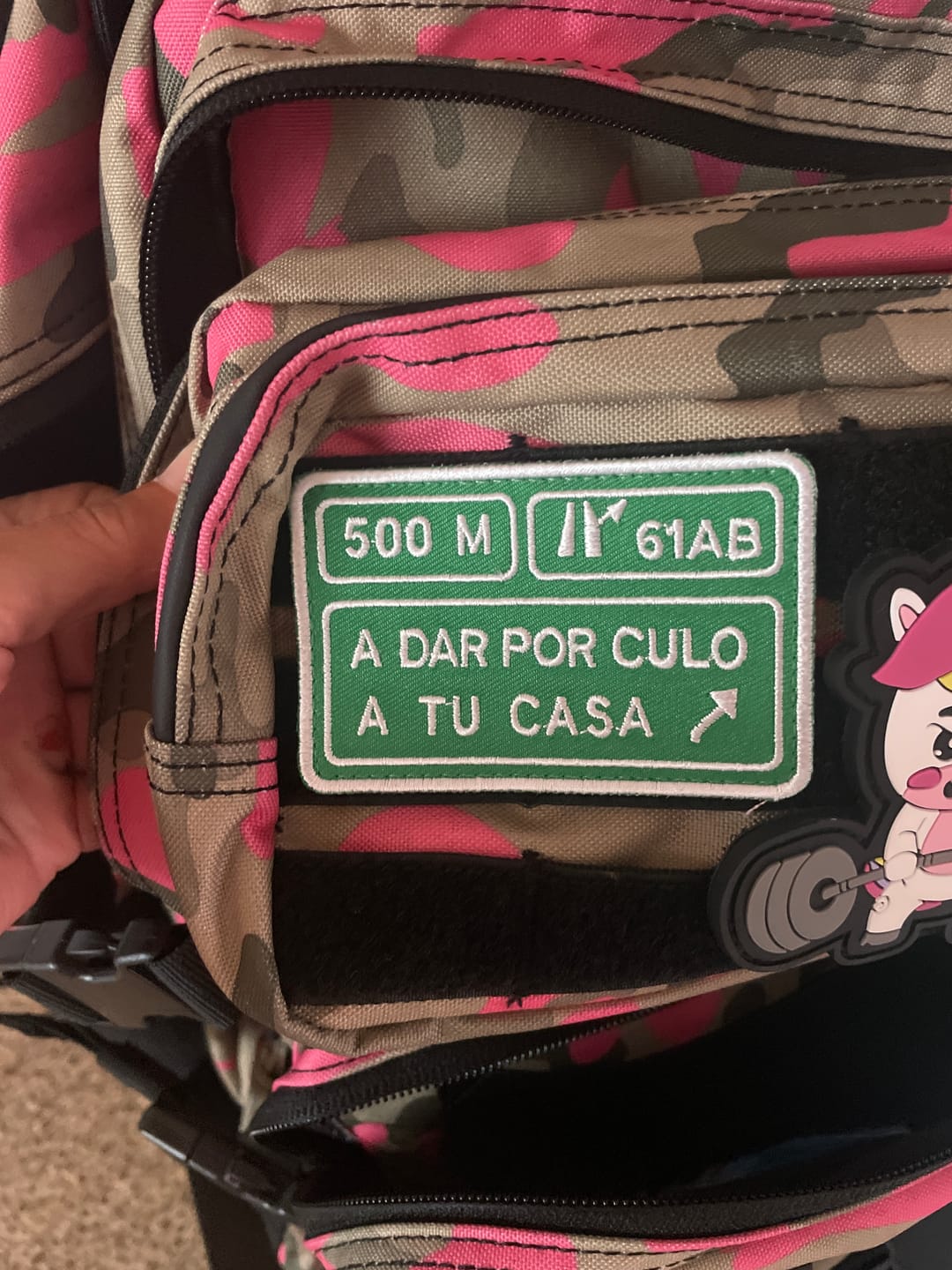 Customer photo review of Parche A dar por culo a tu casa