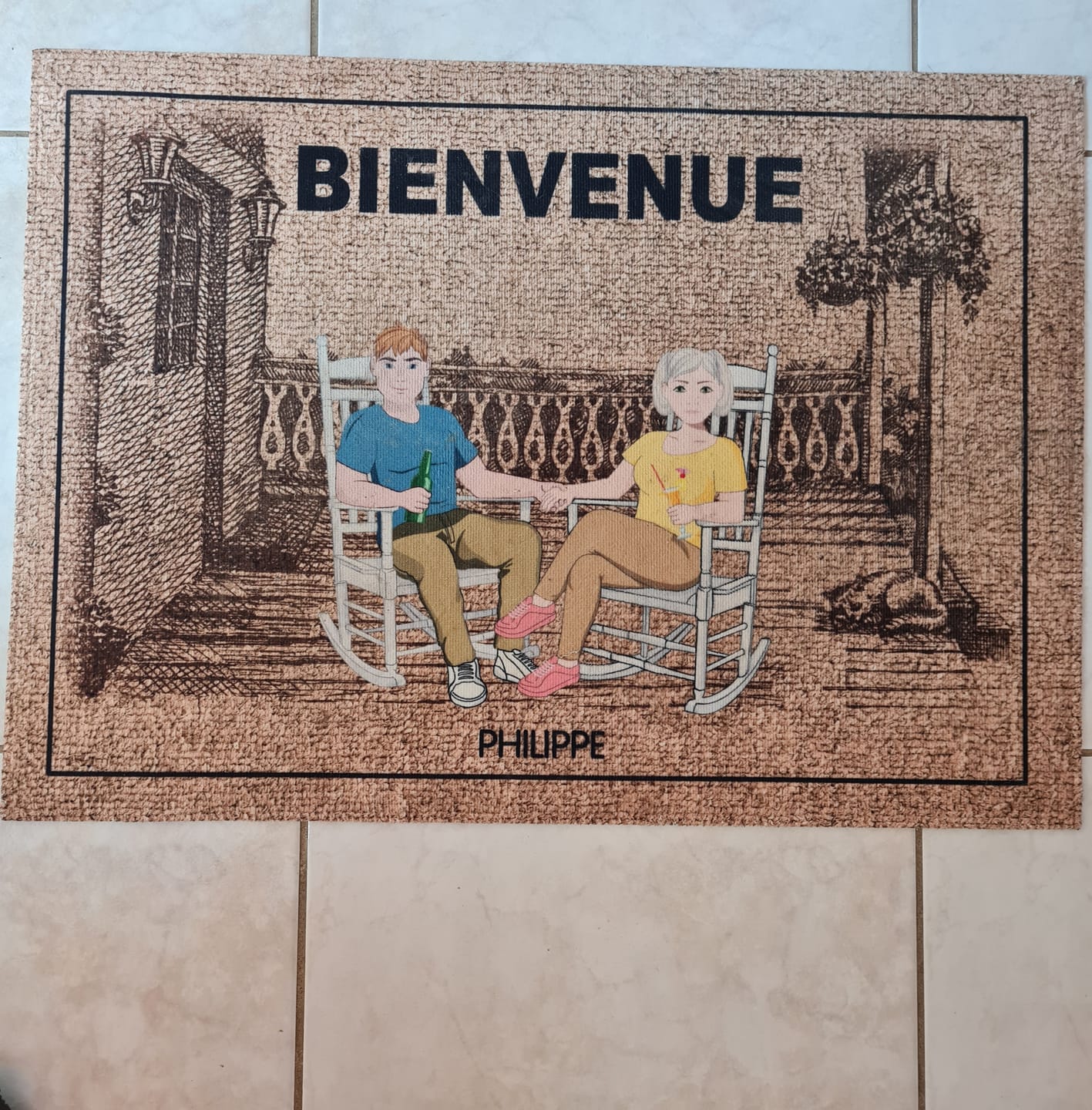 Customer photo review of Chez nous - Couple-Paillasson