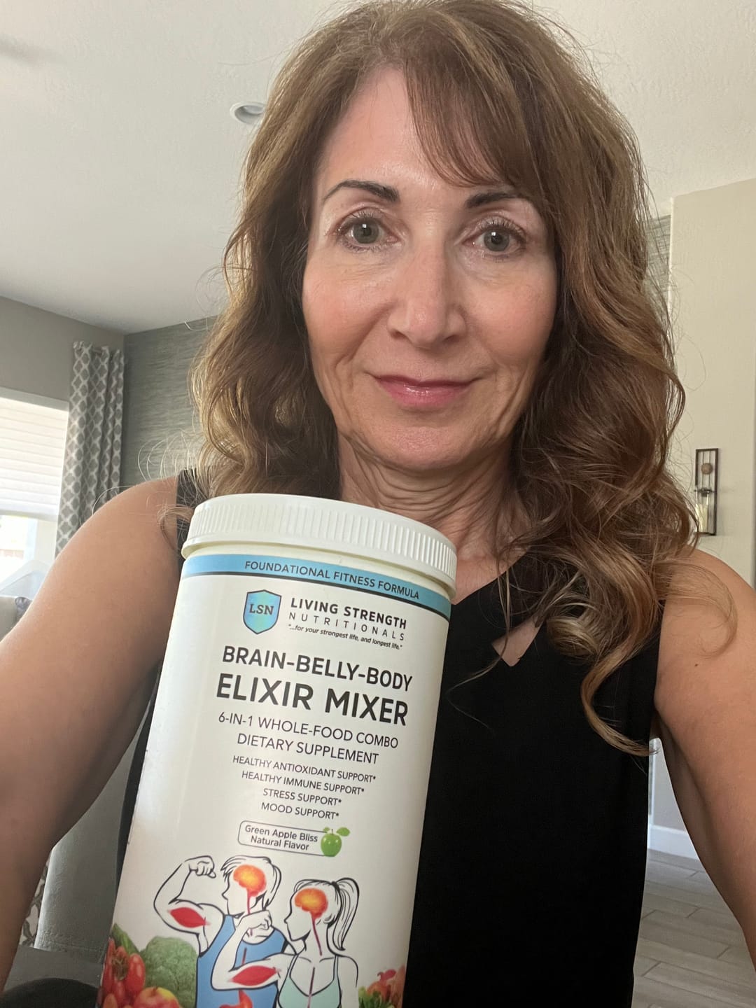 Customer photo review of Brain-Belly-Body Elixir Mixer Powder