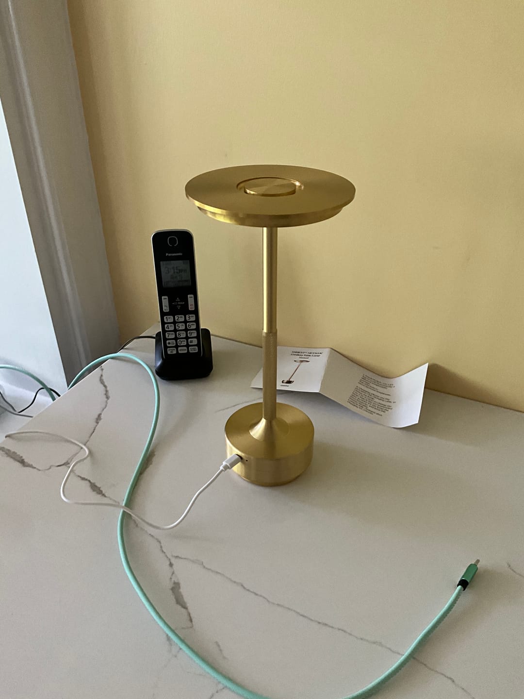 Customer photo review of Ambient™ Metallic Cordless Table Lamp