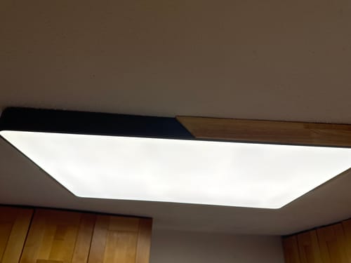 Customer photo review of Rectangle LED Flush Mount Light