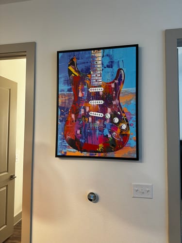 Customer photo review of Painted Stratocaster Guitar
