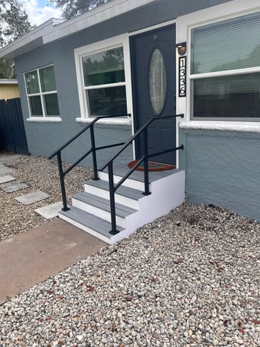 Customer photo review of Stair Handrail Wall Extension