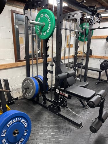 Customer photo review of Major Fitness B52 All-In-One Home Gym Smith Machine