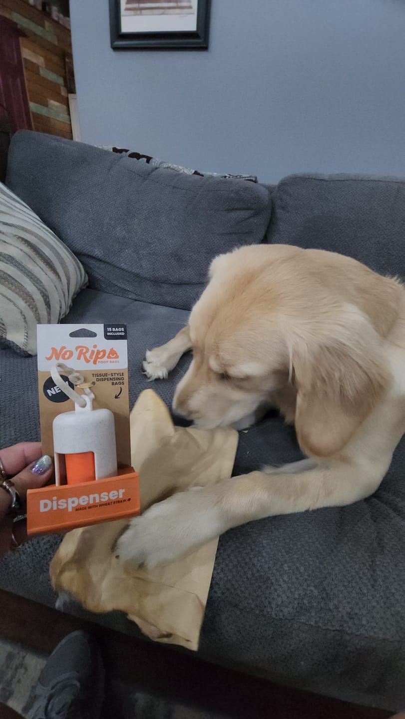 Customer photo review of No Rip Poop Bags Pack of 3 • 24 Rolls Count, 360 Bags