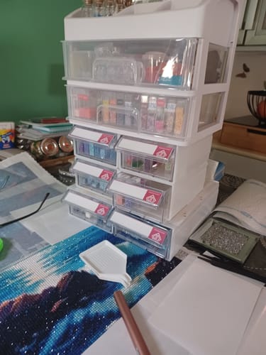Customer photo review of Diamond Painting Aufbewahrungsboxen Zubehör