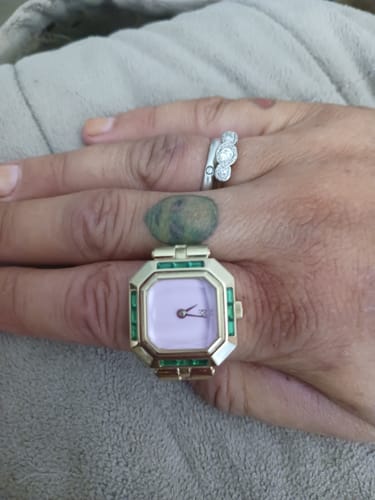 Customer photo review of Sofia Prism Cocktail Watch Ring