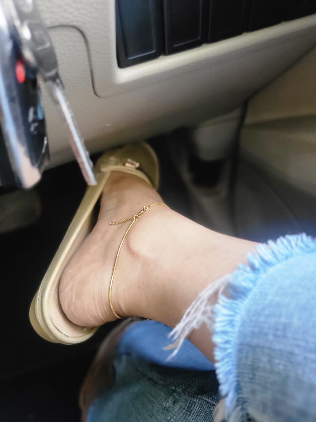 Customer photo review of Snake Chain Anklet