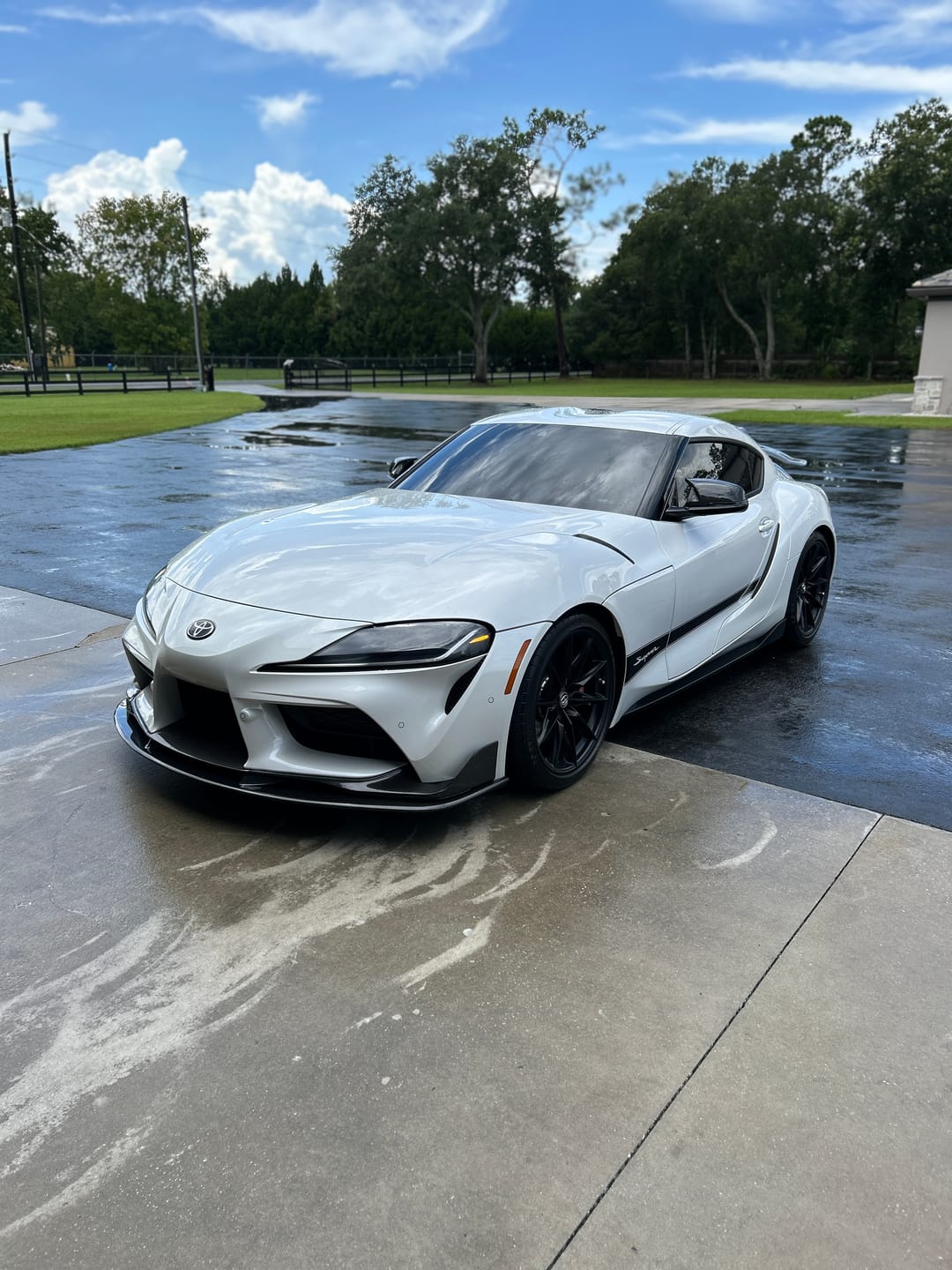 Customer photo review of 2020-Up Toyota Supra A90 Artisan Spirit Front Splitter Lip